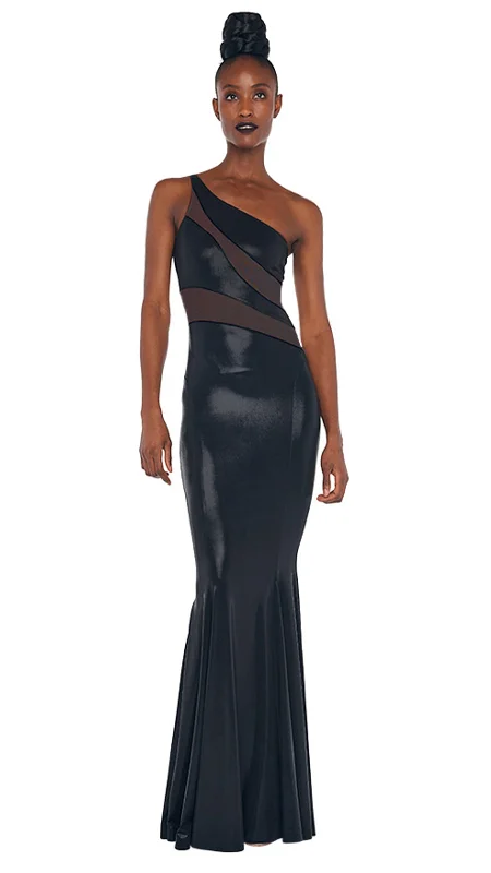 SNAKE MESH FISHTAIL GOWN