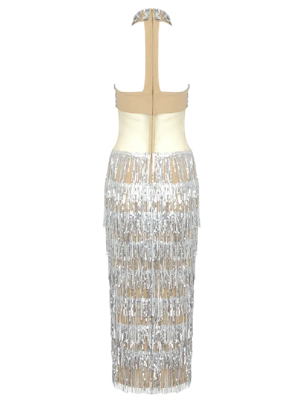 NAPPA Sequin Tassel Dress