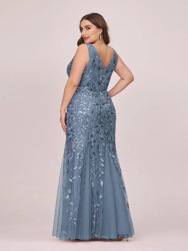 Plus Size Sequin Fishtail Wholesale Evening Dresses for Women