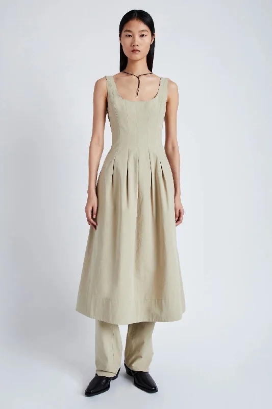 Proenza Schouler White Label Shelby Dress - Khaki