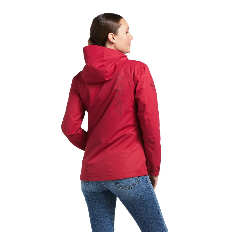 10039214 Ariat Women's Red Spectator Waterproof Jacket