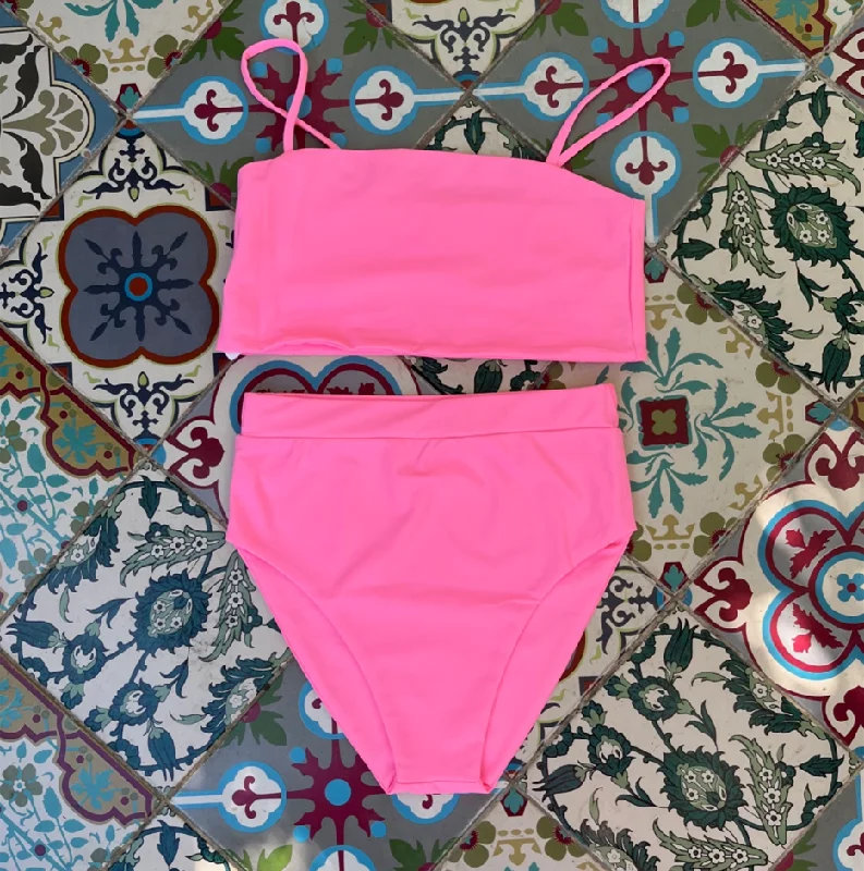 Bikini set - swimwear - BI2201S Fluo pink