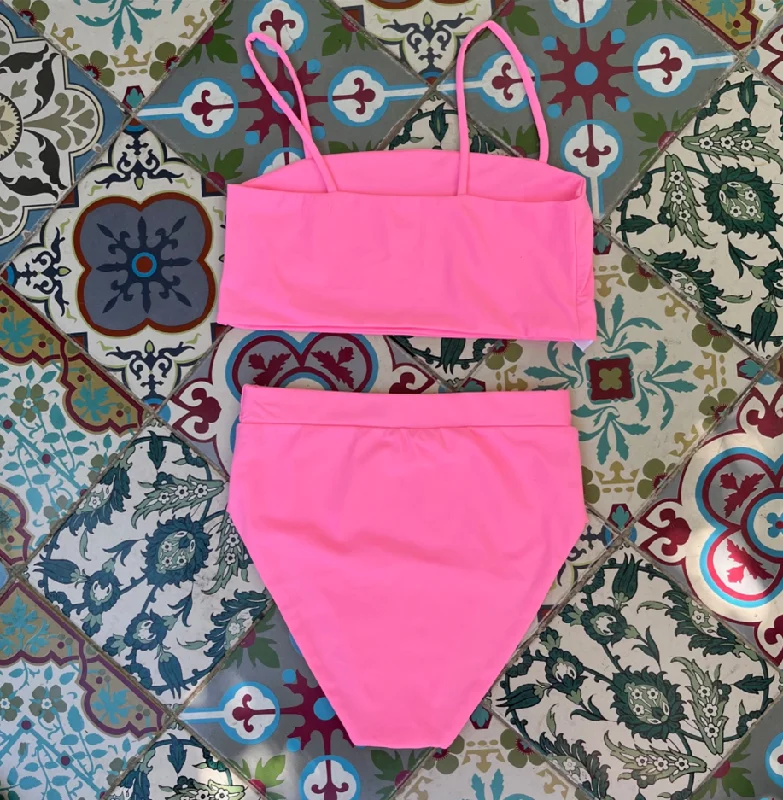 Bikini set - swimwear - BI2201S Fluo pink