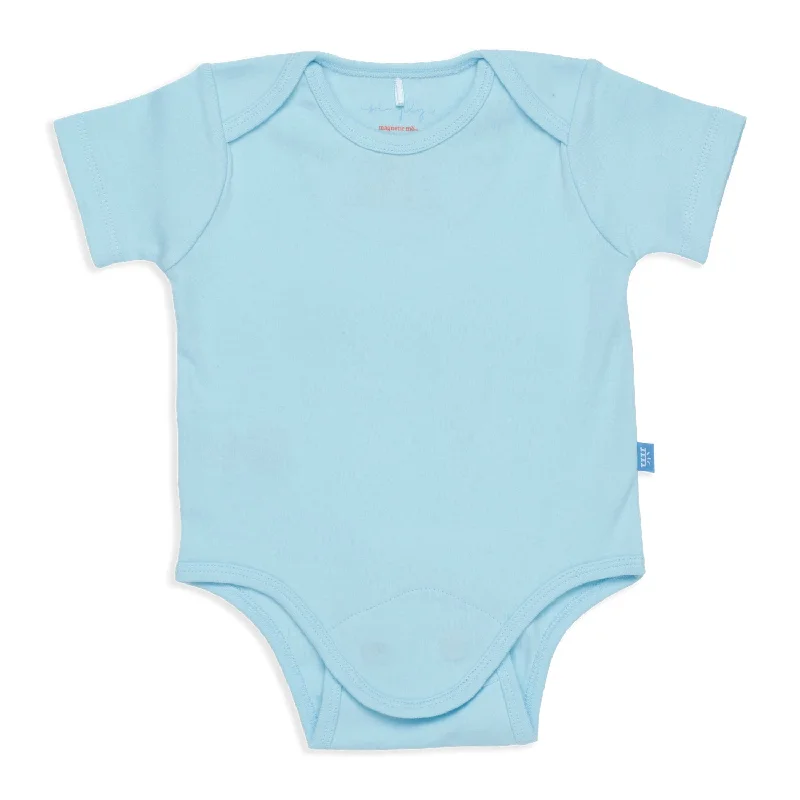 blue water organic cotton magnetic bodysuit