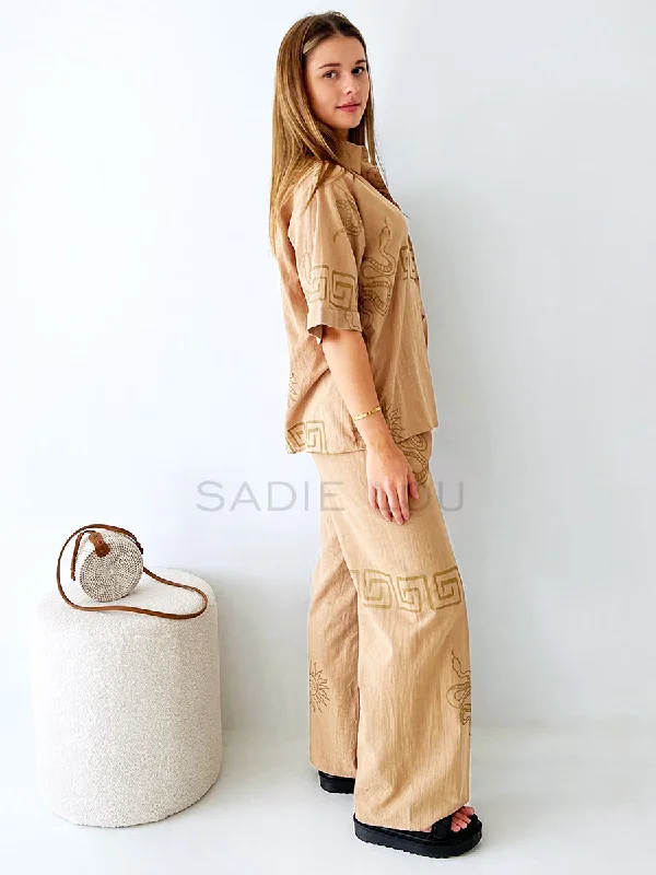 By Frankie / Zeus Pant set - Fawn