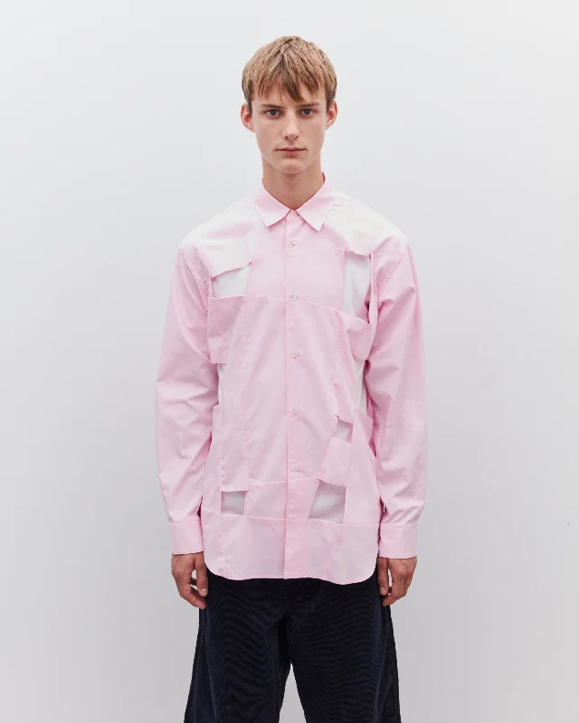 CDG Shirt - Men's Cut Out Shirt - (Pink)