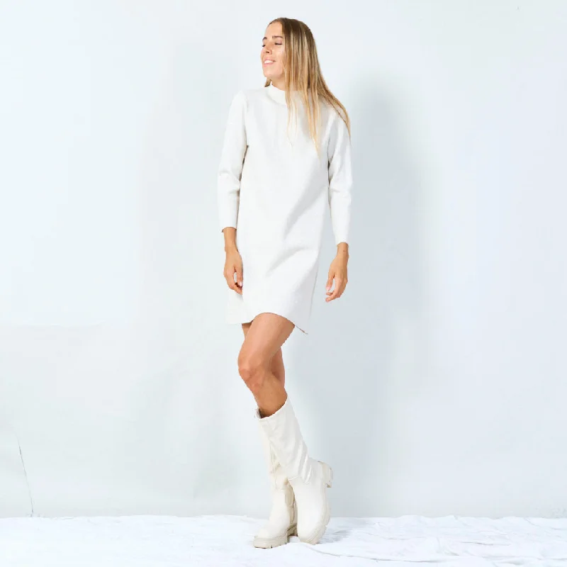 Elegant long-sleeve high-neck tunic wholesale