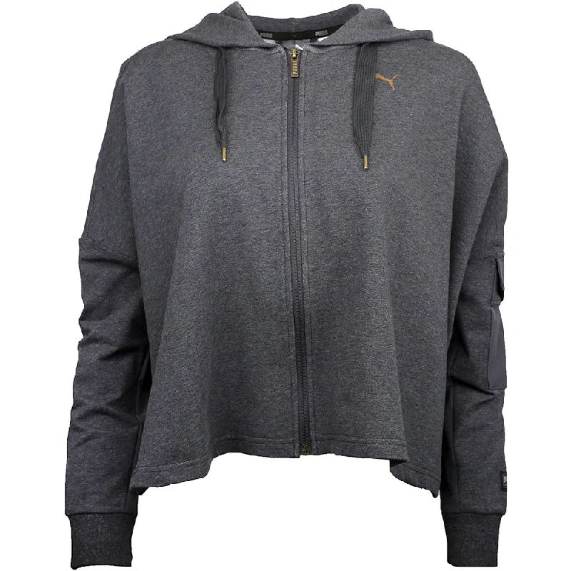 Fusion Crop Full-Zip Hoodie