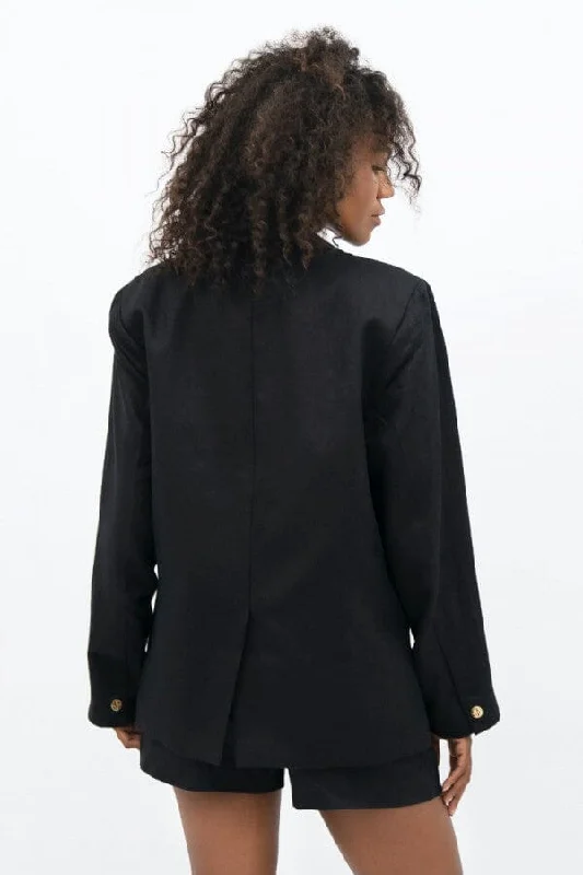 Havana Oversized Blazer Black