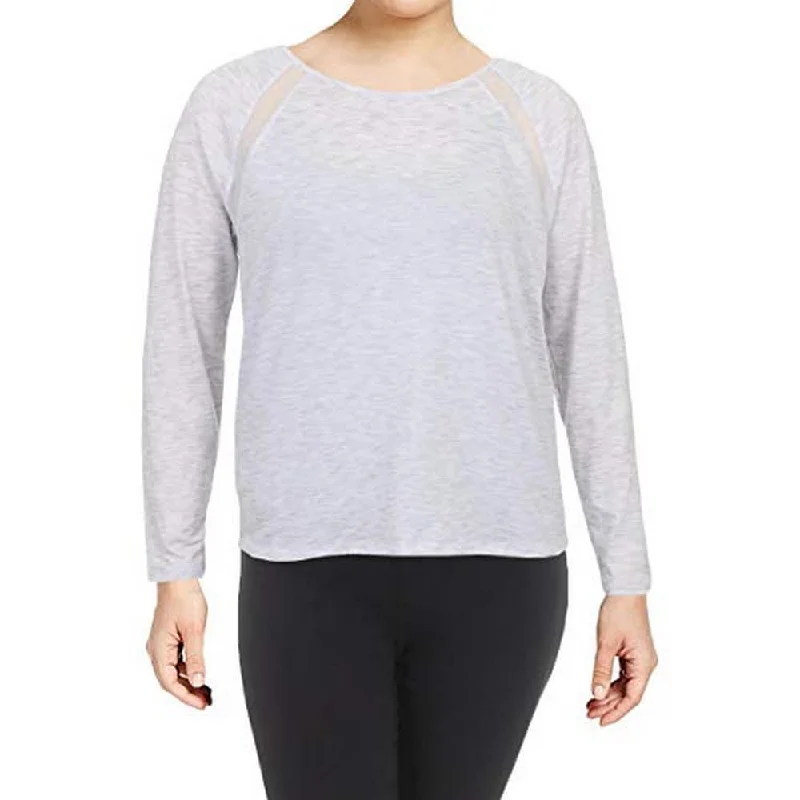 Ideology Women's Fitness Yoga Pullover Top, Bright White, XXL