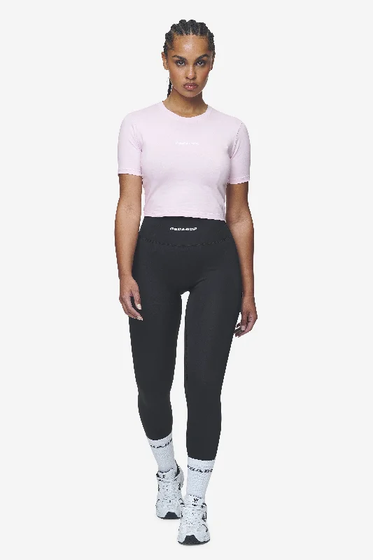 Ines Cropped Baby Tee Washed Bubblegum White Gum