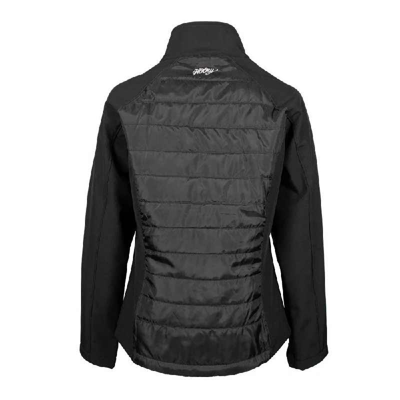 ""Ladies Softshell Jacket"" Black Full Zip