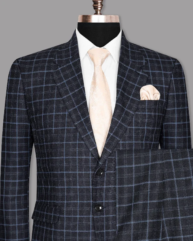 Mirage Navy Windowpane Suit