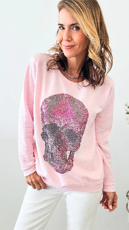 CUSTOM Pink Skull Classic Sweatshirt