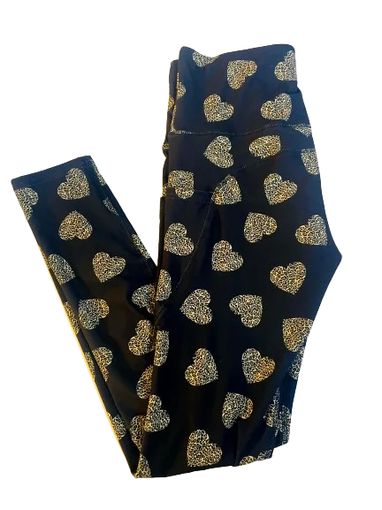 Leopard Heart Leggings