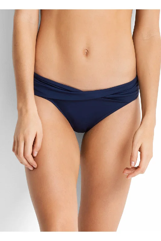 SEAFOLLY ESSENTIALS TWIST BAND HIPSTER - INDIGO