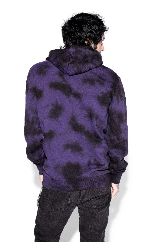 Skeleton Stew  - Purple Lightning Dye Pullover