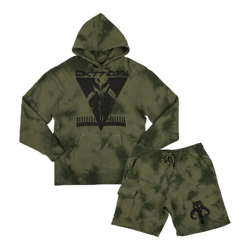 Warriors Of Mandalore Cloud Wash Hoodie and Shorts Lounge Set