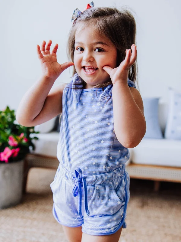 Tiffany Romper - Starry Stripes