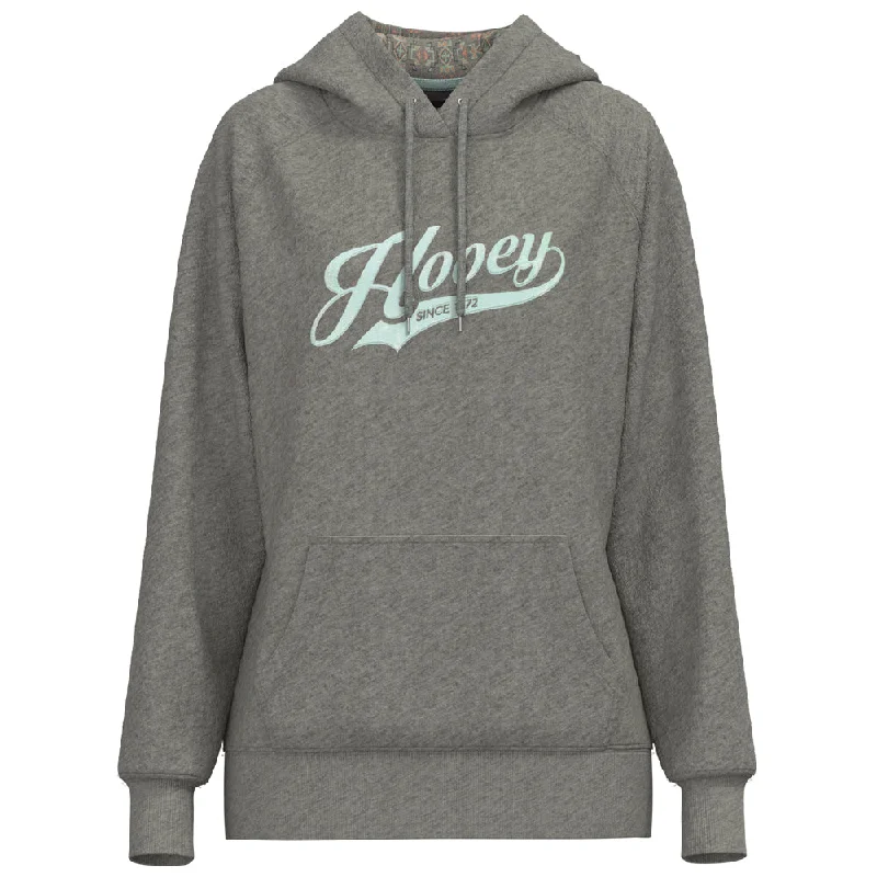 ""Tulane"" Heather Grey w/ Light Blue Logo Hoody