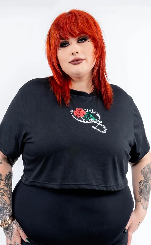 Violent Delights Crop Tee | Plus Size