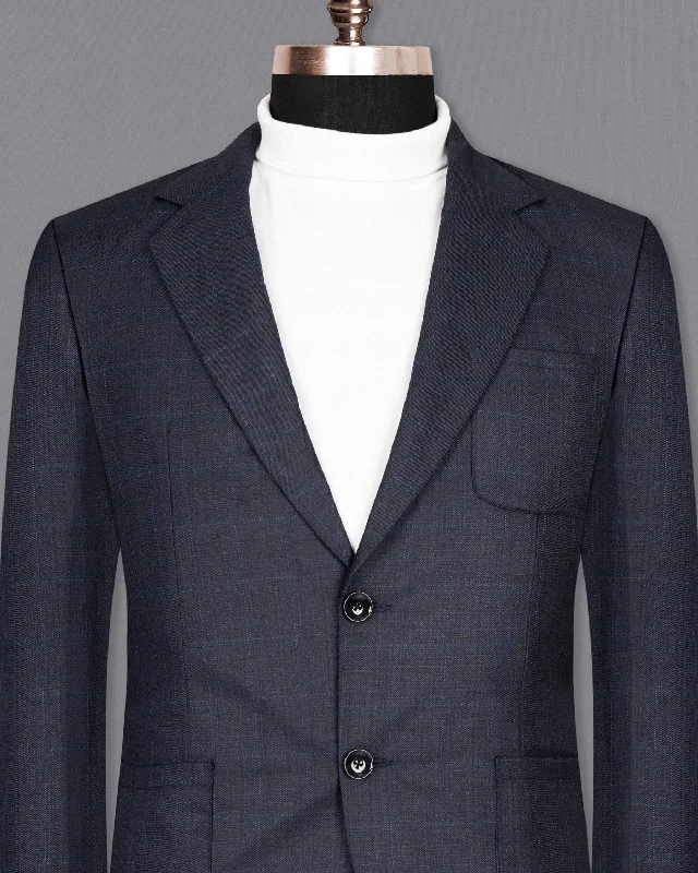 Vulcan Navy Wool Rich Sports Blazer