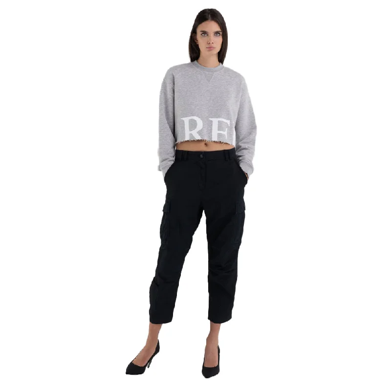 Replay Women's Cropped Sweatshirt with Print