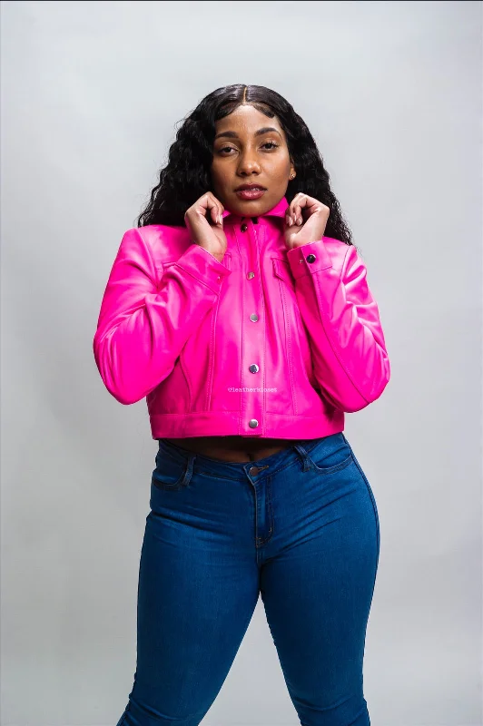 Women's Jean Jacket [Pink]