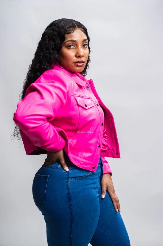 Women's Jean Jacket [Pink]