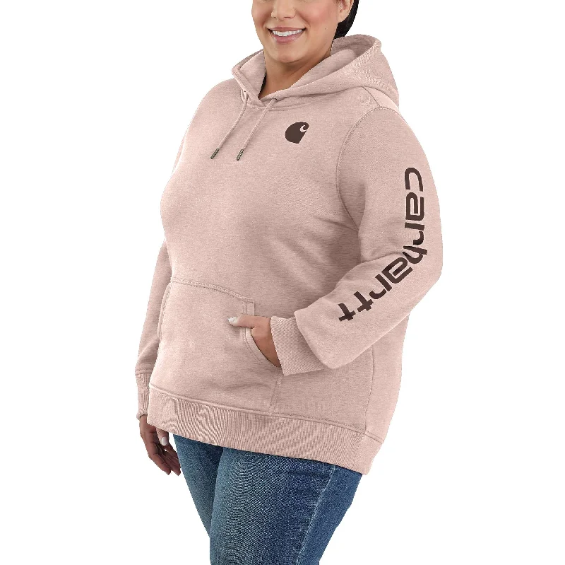 Women's Relaxed Fit Midweight Logo Sleeve Graphic Sweatshirt