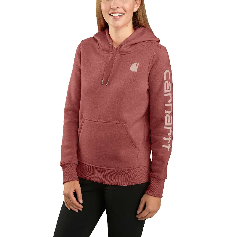 Women's Relaxed Fit Midweight Logo Sleeve Graphic Sweatshirt