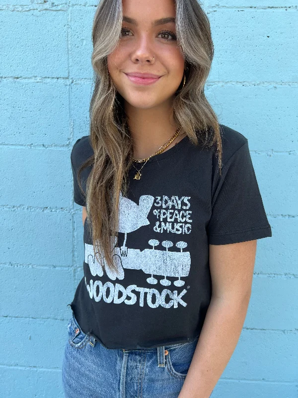 Woodstock Poster Crop Tee