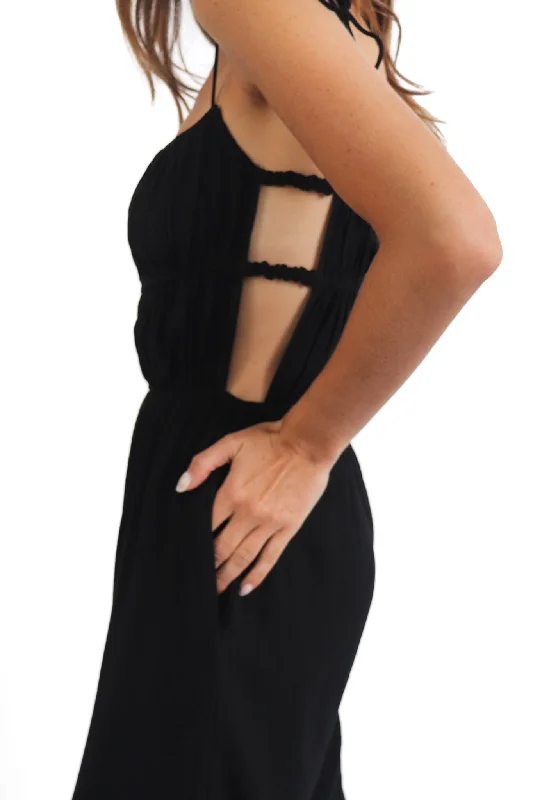 Black Wide-Leg Jumpsuit