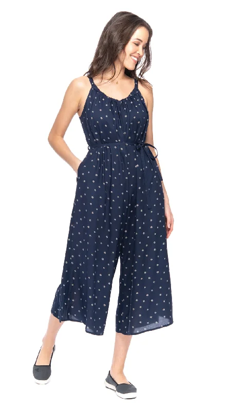 Marley Jumpsuit - navy circles