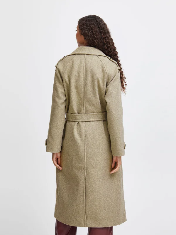 B Young ByCilia Trench Coat Sepia Tint