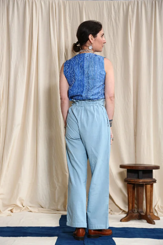 Button Pants Indigo Plant Dye