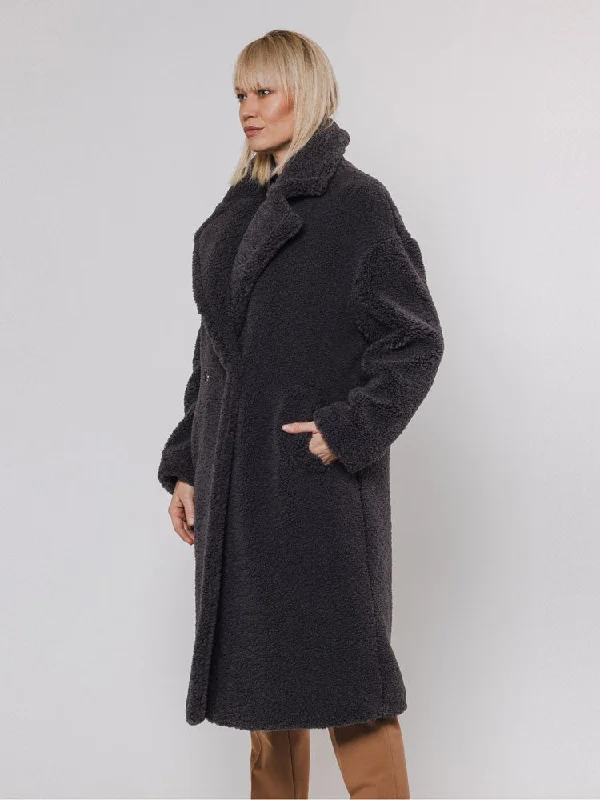 Rino & Pelle Elicia Teddy Coat Graphite