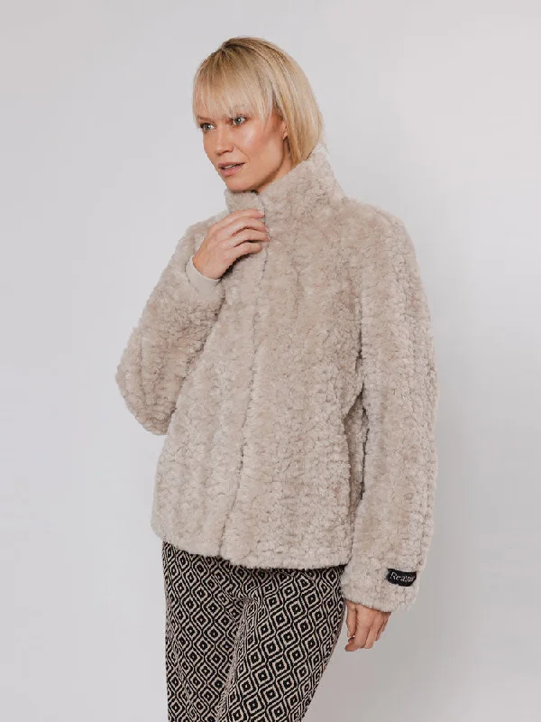 Rino & Pelle Kion Faux Fur Jacket Beige