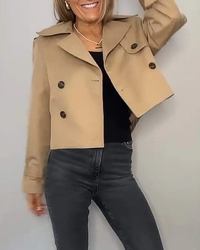 Women's Solid Color Short Jacket